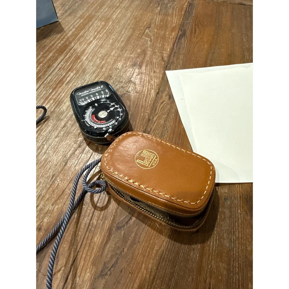 Weston Master II Universal Exposure Meter Vintage Photography Tool Leather USA